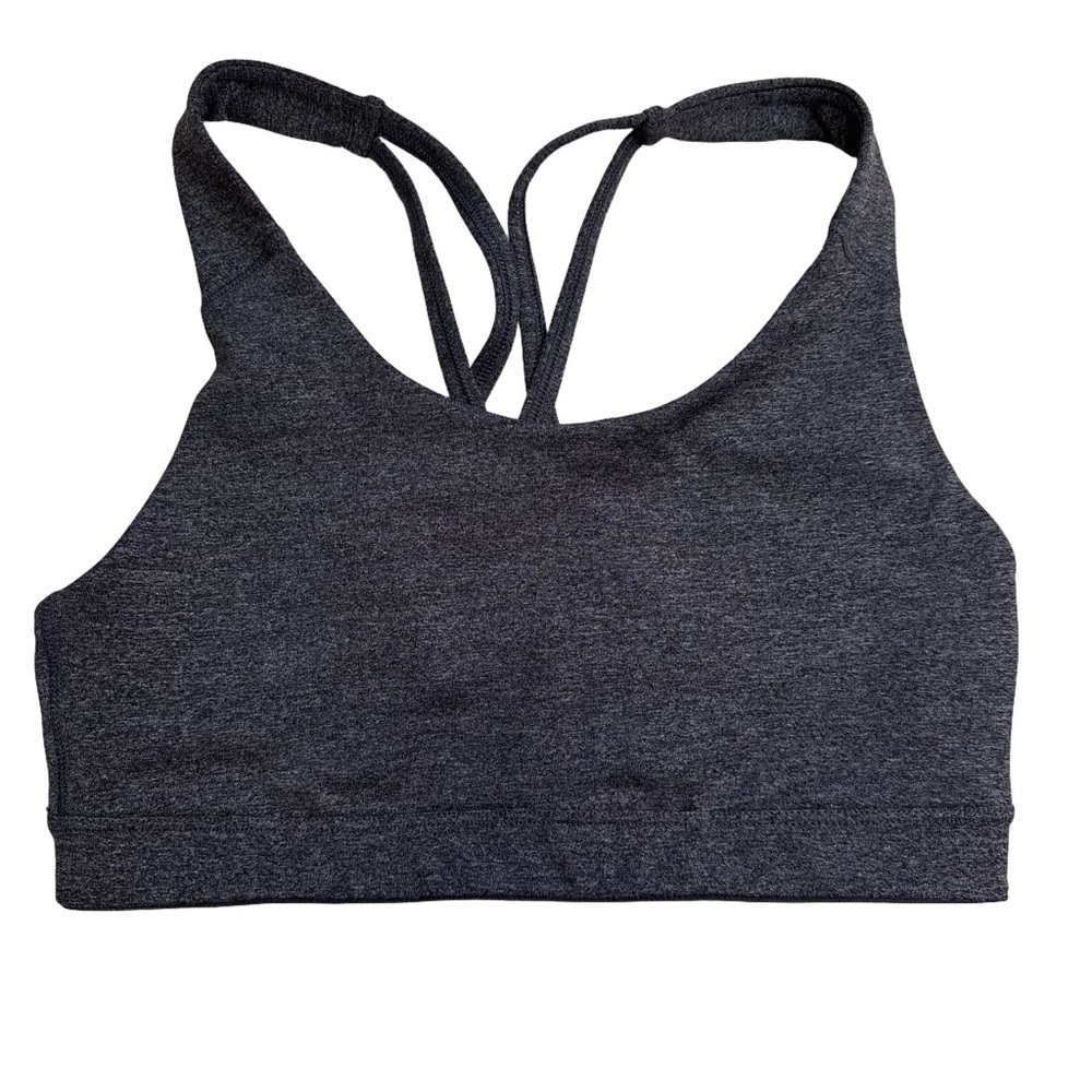 Old Navy Active Go-Dry Sports Bra  Gray Size Medium Unlined Moisture Wicking NWT